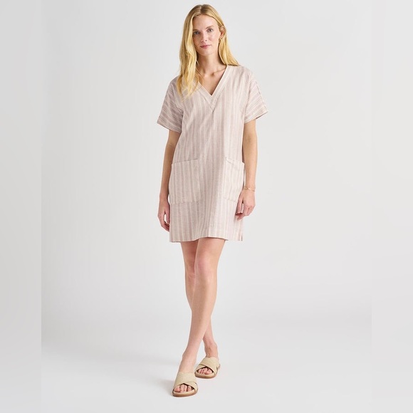 NWOT Splendid Viola Elbow Sleeve Linen Shift Dress Size X-Large - Picture 1 of 12